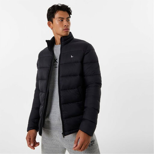 【送料無料】 ジャック ウィルス メンズ ジャケット・ブルゾン ダウンジャケット アウター Kershaw Lightweight Puffer Jacket Black 【送料無料】 ジャック ウィルス メンズ ジャケット・ブルゾン ダウンジャケット アウター Kershaw Lightweight Puffer Jacket Black