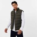 【送料無料】 ジャック ウィルス メンズ ベスト ダウンベスト アウター Kershaw Lightweight Puffer Gilet Dark Khaki