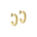 【送料無料】 テッドベーカー レディース ピアス イヤリング アクセサリー TOTTIE: Twist Hoop Earring Gold