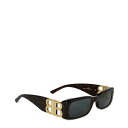 【送料無料】 バレンシアガ レディース サングラス・アイウェア アクセサリー BALENCIAGA SUNGLASSES BB0096S HAVANA