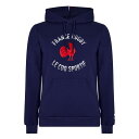 【送料無料】 ルコックスポルティフ メンズ パーカー・スウェット フーディー アウター FFR France Rugby Hoodie Blue