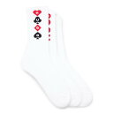 yz t[S Y C A_[EFA Hugo 3p QS Card Sock Sn34 White 100