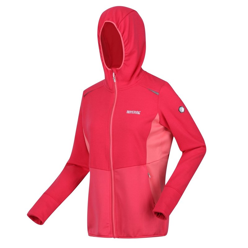 yz Kb^ fB[X p[J[EXEFbg AE^[ Women's Highton Pro Full Zip Fleece RethPnk/TrpP