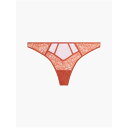 【送料無料】 カルバンクライン レディース パンツ アンダーウェア Thong Cinnabar