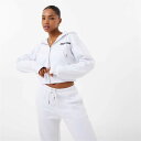 【送料無料】 ジャック ウィルス レディース パーカー・スウェット アウター Cropped Zip Through Hoodie White