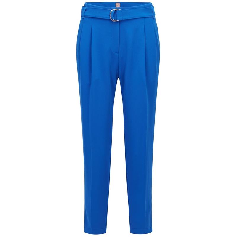 ボス レディース ボトムス カジュアルパンツ プリーツ パンツ Boss Tapia Pleated Trousers Open Blue ブルー