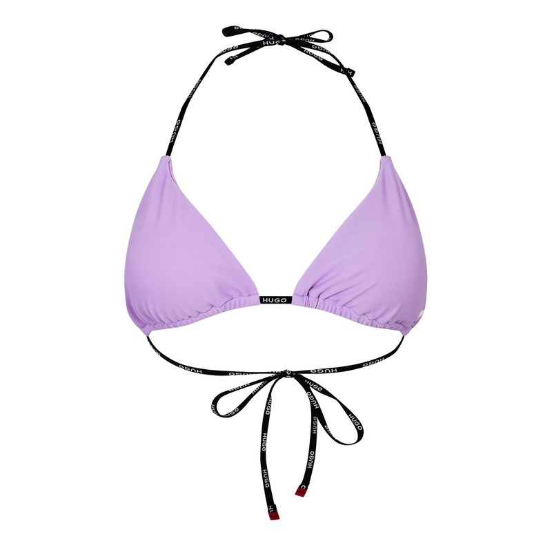 【送料無料】 フューゴ レディース トップのみ 水着 Hugo Boss Pure Triangle Bikini Top Womens Purple 520
