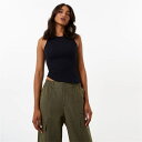 【送料無料】 ジャック ウィルス レディース タンクトップ トップス Asymmetric Seam Tank Top Black