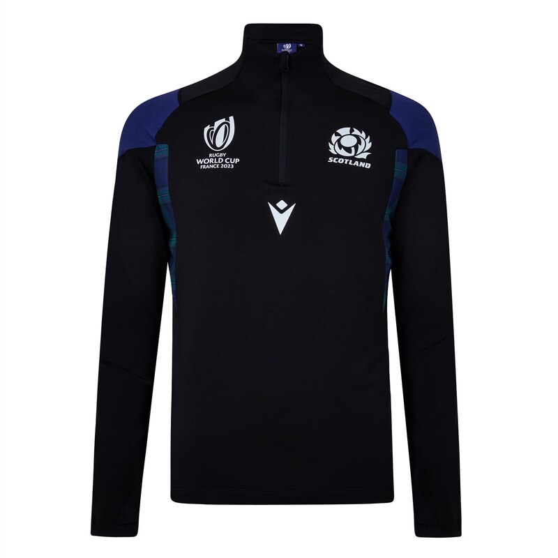 ̵ ޥ   ȥåץ Scotland Rugby Quarter Zip Fleece Top 2023 20...