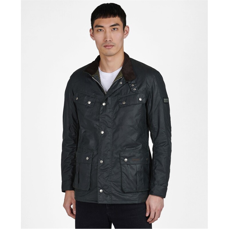 バブアー メンズ アウター ジャケット・ブルゾン Sage SG91 Barbour International Duke Wax Jacket