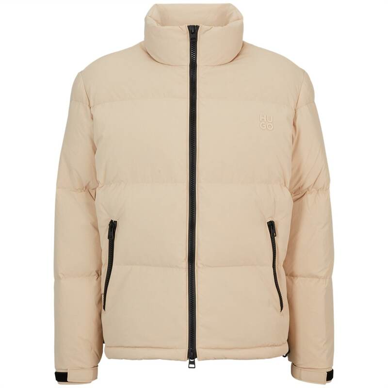 【送料無料】 フューゴ メンズ ジャケット・ブルゾン アウター Hugo Biron Puffer Sn34 Light Beige 275