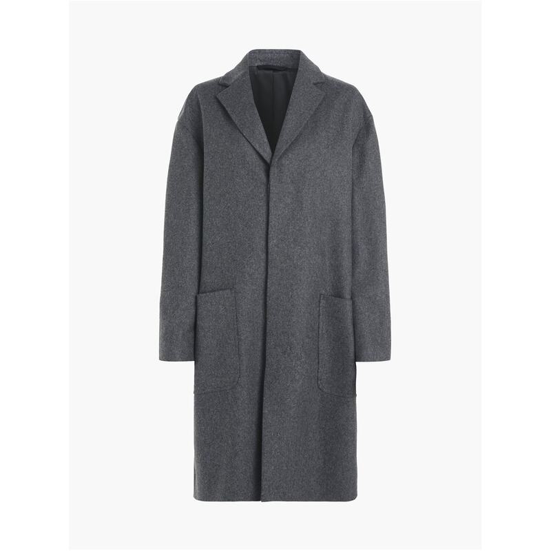 カルバン・クライン 【送料無料】 カルバンクライン メンズ ジャケット・ブルゾン アウター MODERN WOOL BLEND COAT Grey P4E