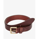 【送料無料】 バーブァー メンズ ベルト アクセサリー Matt Leather Belt Brown BR51