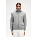 【送料無料】 フレッドペリー メンズ パーカー・スウェット アウター Fred Zipped Hooded Sweatshirt Steel Marl