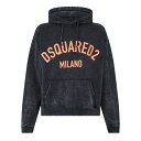 【送料無料】 ディースクエアード メンズ パーカー・スウェット アウター DSQ Festival Hoody Sn34 Char-Orng