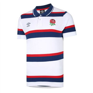 ̵ ֥  ݥ ȥåץ England Rugby Pique Polo Shirt Mens White/Navy/Red