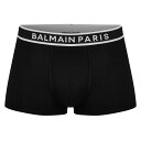 【送料無料】 バルマン メンズ ボクサーパンツ アンダーウェア Paris Logo Boxers BLACK