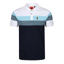 【送料無料】 ルーク メンズ ポロシャツ トップス Luke Shuffle Polo Sn41 Navy White(4)
