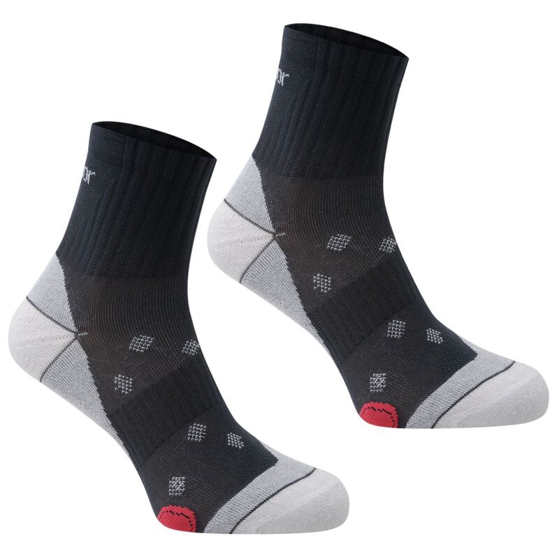 yz J}[ fB[X C A_[EFA 2 pack Running Socks Ladies Mid Grey