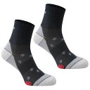 【送料無料】 カリマー レディース 靴下 アンダーウェア 2 pack Running Socks Ladies Mid Grey