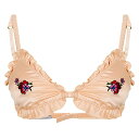 【送料無料】 ステラマッカートニー レディース ブラジャー アンダーウェア Stella Satin Tri Bra Ld41 Champagne