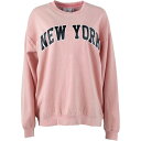 yz fCW[Xg[g fB[X p[J[EXEFbg AE^[ Daisy NY Sweat Ld34 Washed Pink