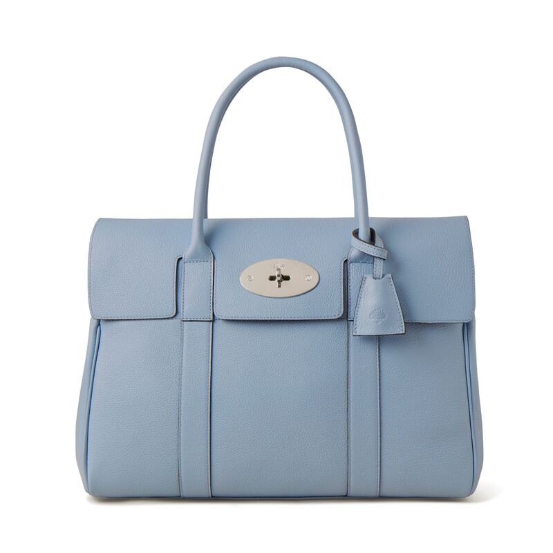 ハンドバッグ 【送料無料】 マルベリー レディース ハンドバッグ バッグ Bayswater Poplin Blue