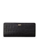 【送料無料】 ダナ キャラン ニューヨーク レディース 財布 アクセサリー Sidney Embossed Leather Wallet Black