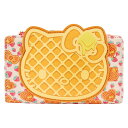 【送料無料】 ラウンジフライ レディース 財布 アクセサリー Hello Kitty Breakfast Waffle Flap Wallet Hello Kitty