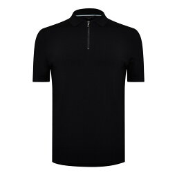 テッドベーカー ポロシャツ メンズ 【送料無料】 テッドベーカー メンズ ポロシャツ トップス Daldin Zip Polo Black