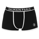 【送料無料】 バルマン メンズ ボクサーパンツ アンダーウェア Paris Logo Boxers BLACK/WHITE
