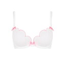 【送料無料】 エージェントプロヴォケイター レディース ブラジャー アンダーウェア LORNA Plunge Underwired Bra White/Pink