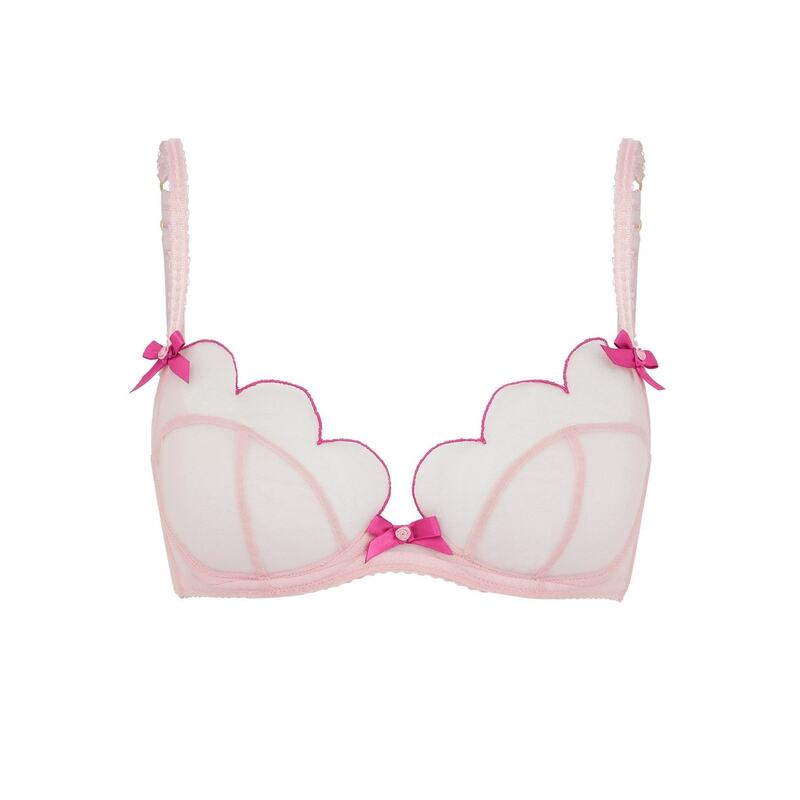 【送料無料】 エージェントプロヴォケイター レディース ブラジャー アンダーウェア LORNA Plunge Underwired Bra Baby Pink/Magenta