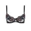 ̵ ȥץ ǥ ֥饸㡼  GIANA Demi Cup Underwired Bra Black/Petrol