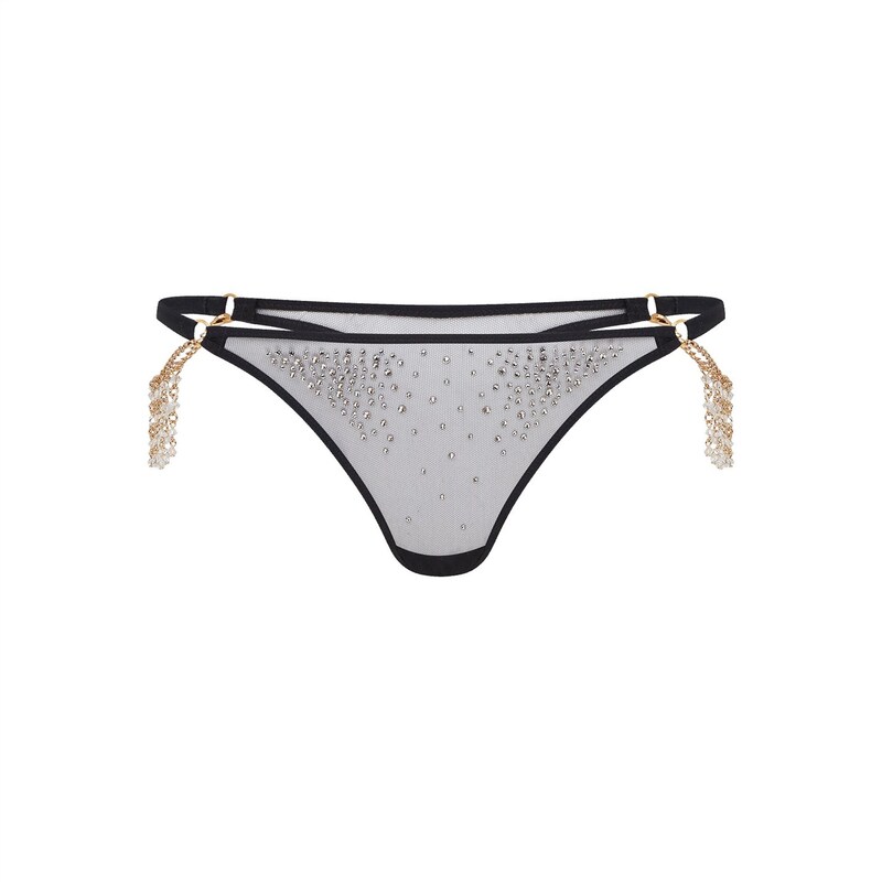 エージェントプロヴォケイター レディース アンダーウェア パンツ Agent Provocateur SOLAR Thong Black/Crystal ブラッ...