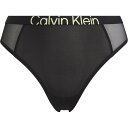 【送料無料】 カルバンクライン レディース パンツ アンダーウェア Mesh High Leg Tanga Brief Black