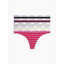 【送料無料】 カルバンクライン レディース パンツ アンダーウェア Calvin Klein Thongs 5 Pack Taw/Blk/Gry