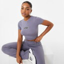 【送料無料】 ジャック ウィルス レディース シャツ トップス Short Sleeve Cut Out Baby Tee Dark Grey(4)