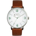 yz xV[} Y rv ANZT[ Mens Ben Sherman Watch Silver, White and Brown