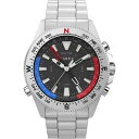 yz ^CbNX Y rv ANZT[ Mens Timex Outdoor Watch Silver and Black