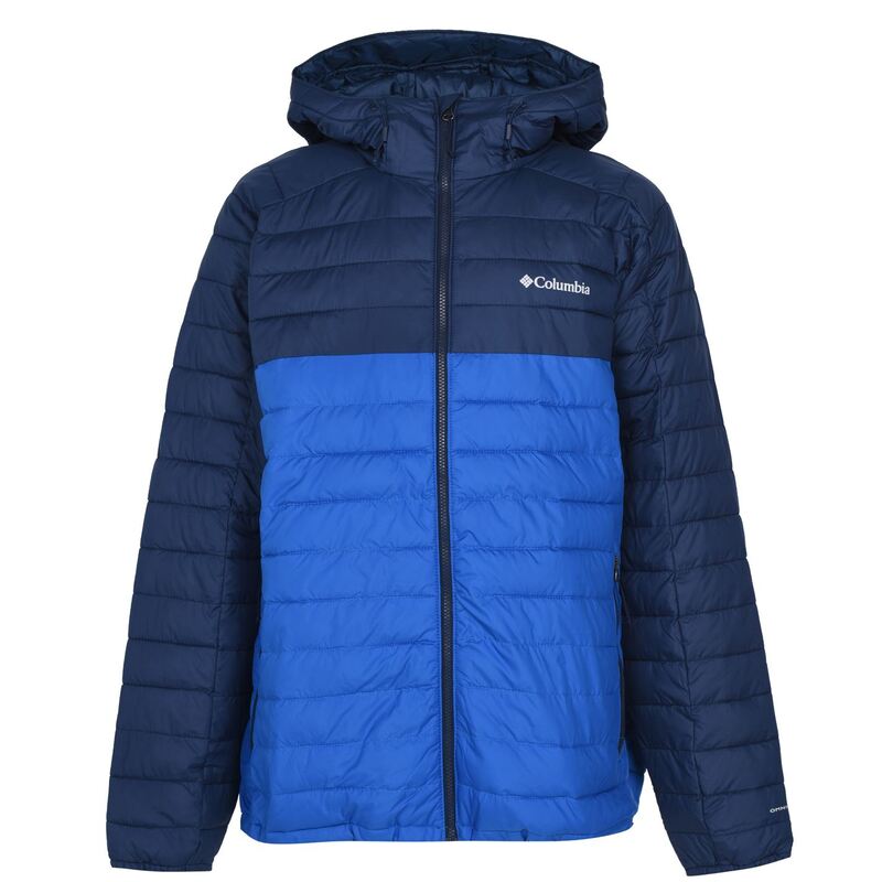 【送料無料】 コロンビア メンズ ジャケット・ブルゾン ダウンジャケット アウター Powder Lite Hooded Puffer Jacket Mens Collegiate Navy