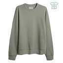 【送料無料】 ファーラー メンズ パーカー・スウェット アウター Tim Crew Sweatshirt Sage Green