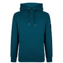 【送料無料】 カルバンクライン メンズ パーカー・スウェット フーディー アウター Badge Hoodie Teal CA4