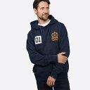 【送料無料】 ハウィック メンズ パーカー・スウェット アウター Howick Logo Hoodie Navy