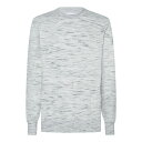 【送料無料】 カルバンクライン メンズ パーカー・スウェット アウター Structure Space Dye Sweatshirt Light Grey Heather