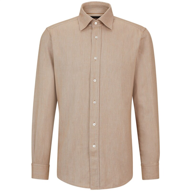 【送料無料】 ボス メンズ シャツ トップス HBC Jim Kent 234 Sn34 Med Beige 260