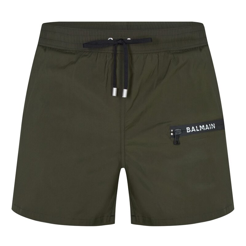 【送料無料】 バルマン メンズ ハーフパンツ・ショーツ 水着 Logo Swim Shorts Kaki 310