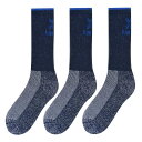 【送料無料】 カリマー メンズ 靴下 アンダーウェア Midweight Boot Sock 3 Pack Mens Navy