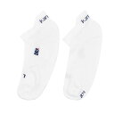 【送料無料】 カリマー メンズ 靴下 アンダーウェア 2 Pack Running Socks Mens White
