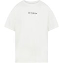 【送料無料】 シーピーカンパニー メンズ シャツ トップス Cp 30/1 Blurry Logo Sn34 Gauze White 103